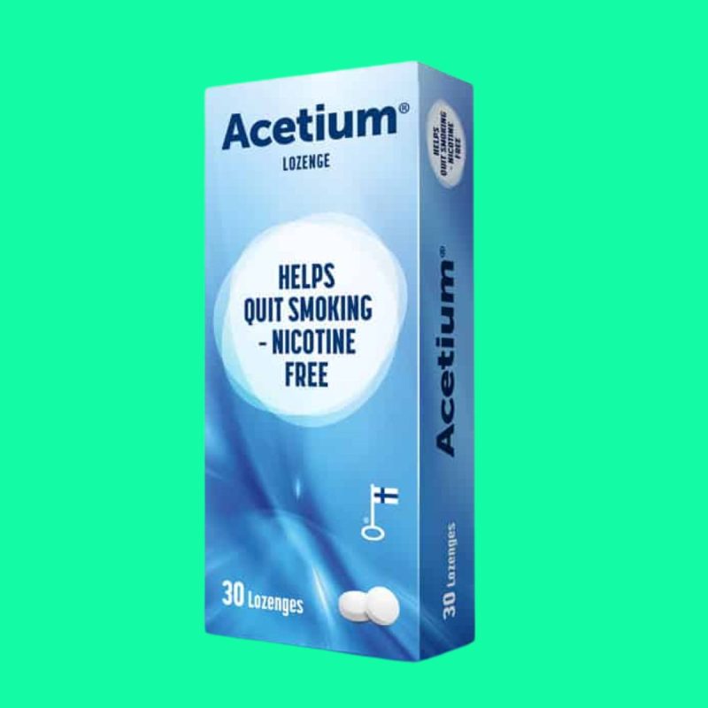 Acetium Lozenge hộp 30 viên giảm lệ thuộc, cai nghiện thuốc lá