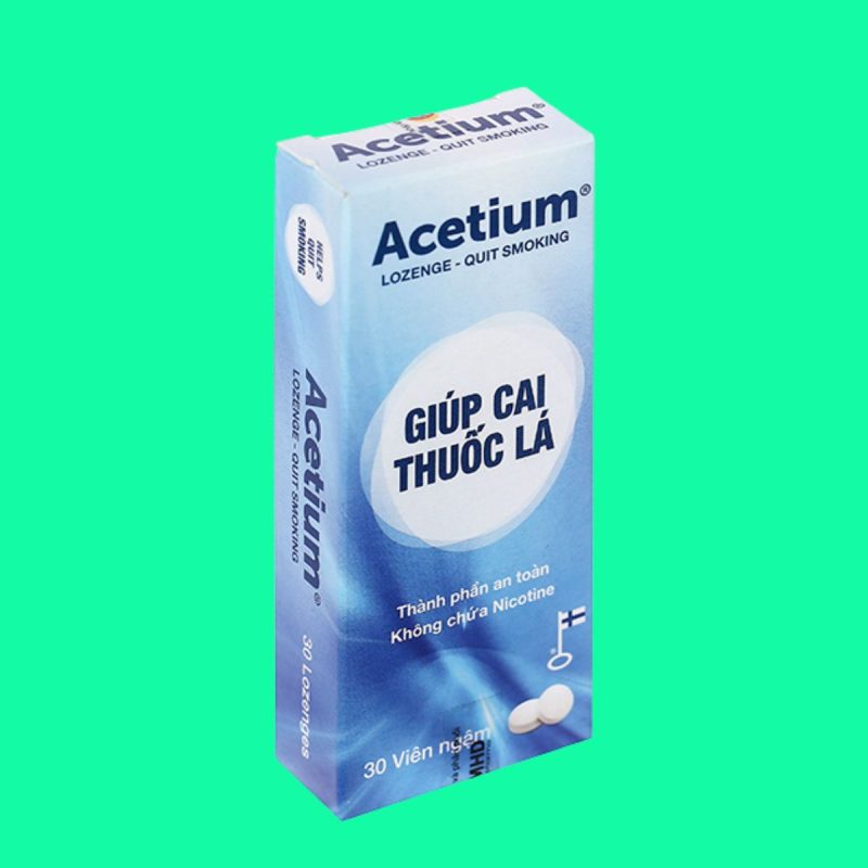 Acetium Lozenge hộp 30 viên giảm lệ thuộc, cai nghiện thuốc lá