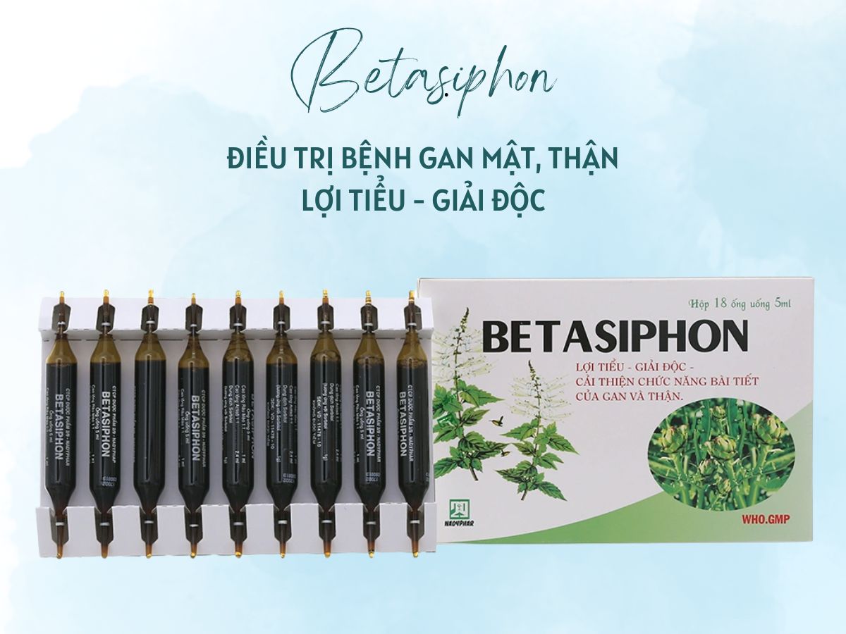 Thuốc Betasiphon hỗ trợ điều trị viêm túi mật, sỏi mật, viêm gan