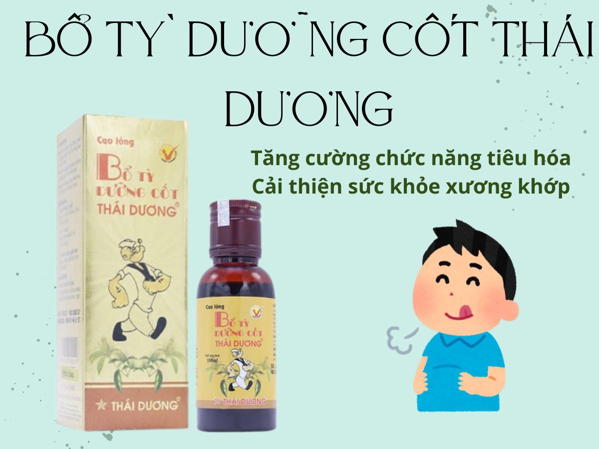 Thuốc Bổ Tỳ Dưỡng Cốt Thái Dương cải thiện tình trạng ăn không ngon miệng