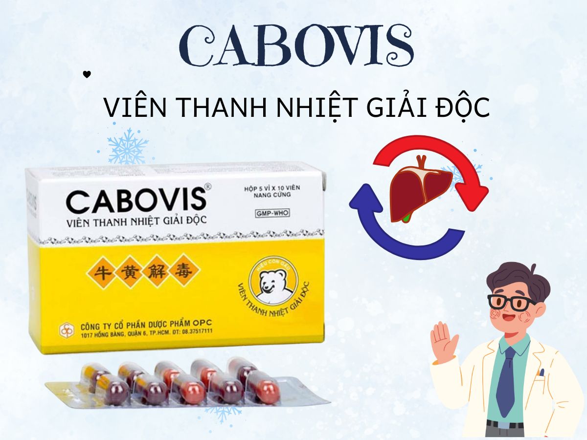 Thuốc CABOVIS Viên Thanh Nhiệt Giải Độc – Giảm viêm họng, sưng họng