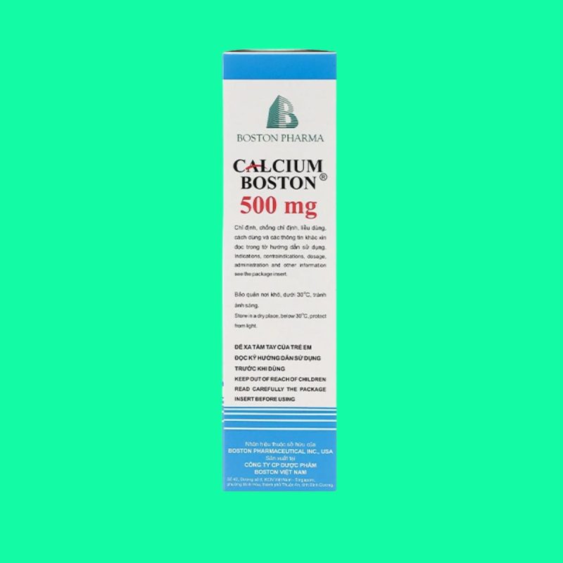 Thuốc Calciumboston 500mg điều trị còi xương và nhuyễn xương