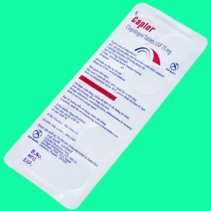 Thuốc Caplor 75mg giảm huyết khối tắc mạch và dự phòng huyết khối