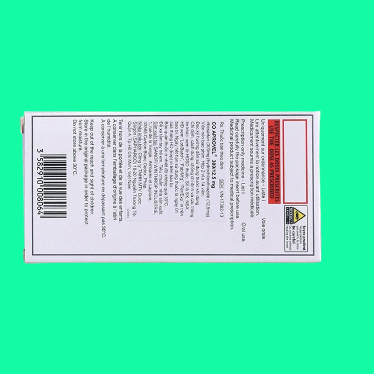 CoAprovel ® 300 12.5 mg (4) CoAprovel ® 300/12.5 mg