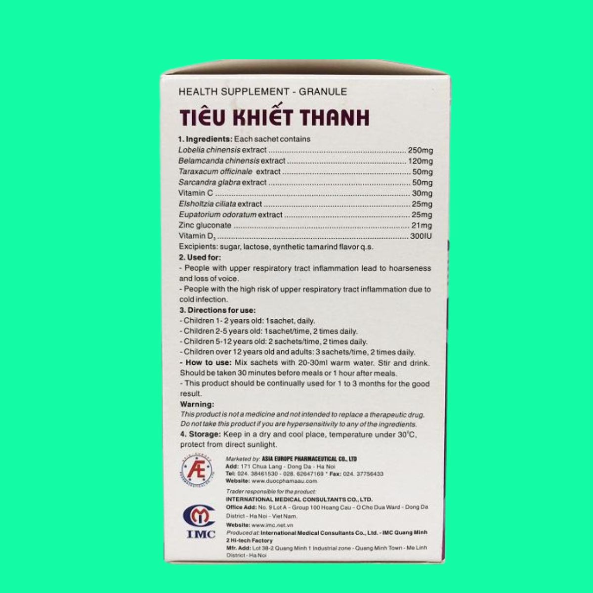 Cốm Tiêu Khiết Thanh (8) Cốm Tiêu Khiết Thanh