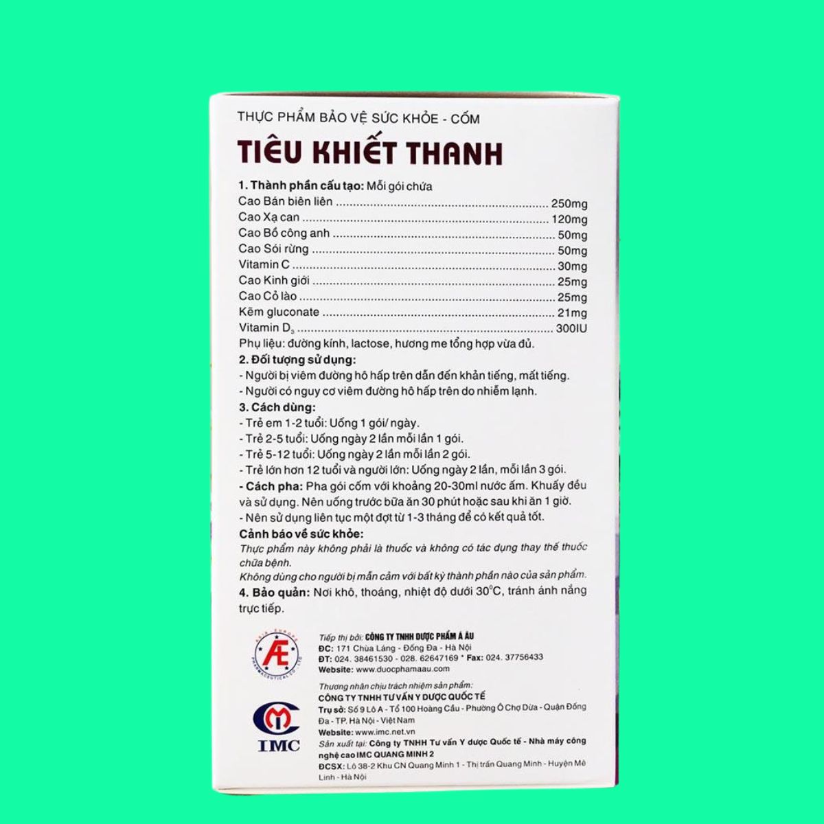 Cốm Tiêu Khiết Thanh (9) Cốm Tiêu Khiết Thanh