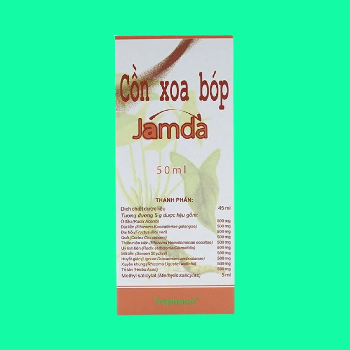 Cồn xoa bóp Jamda (4) Cồn xoa bóp Jamda