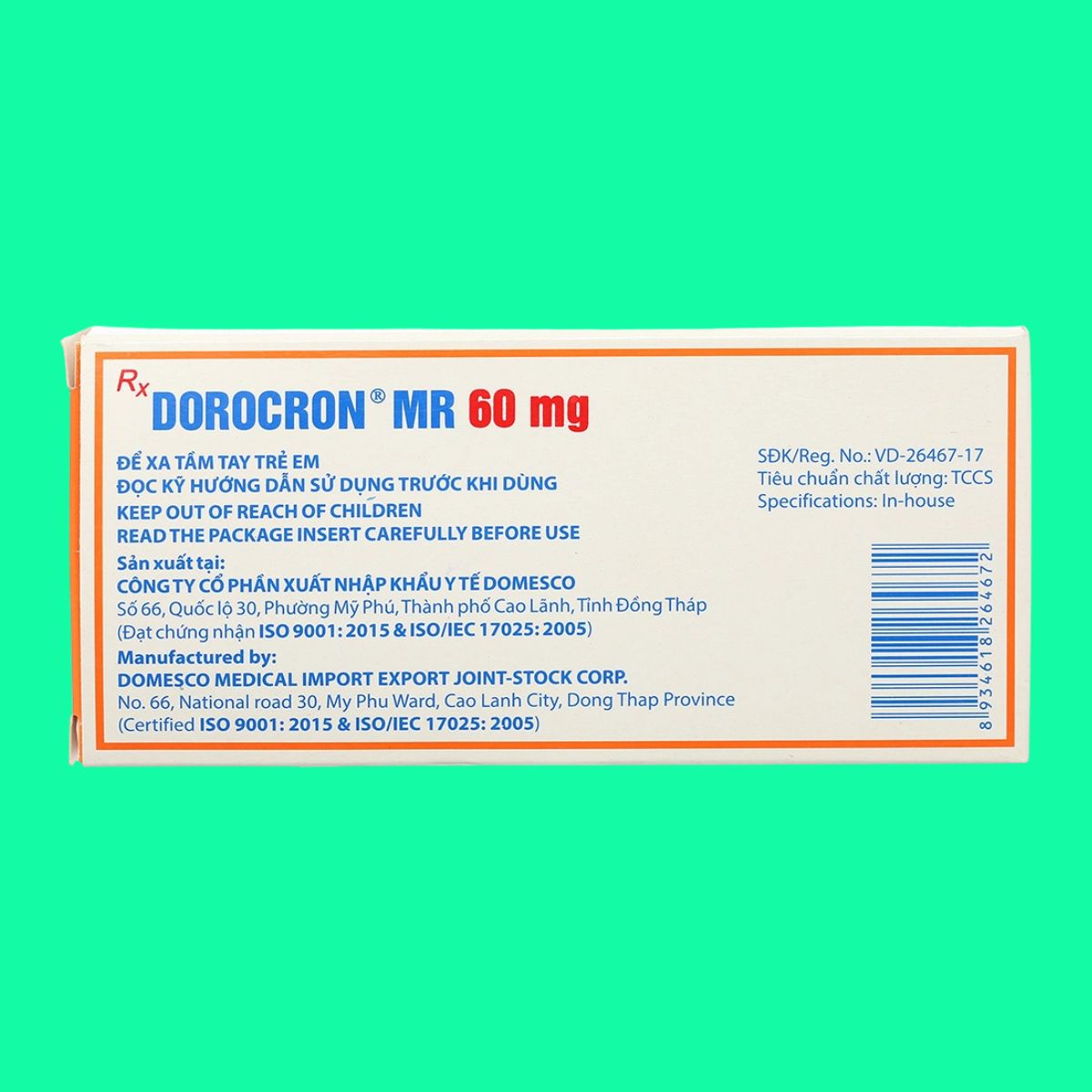Dorocron MR 60mg (4) Dorocron MR 60mg