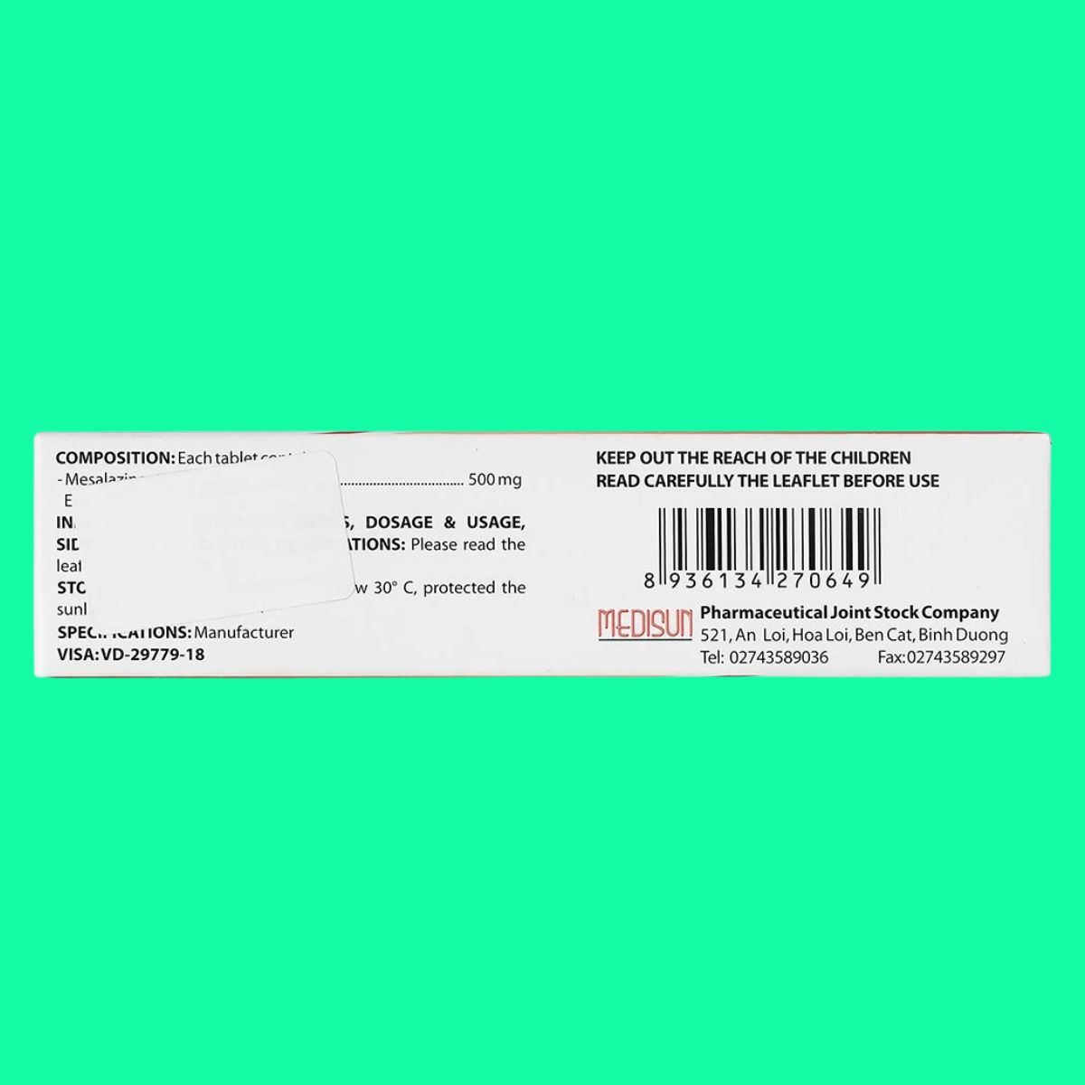 Fedcerine 500mg (5) Fedcerine 500mg