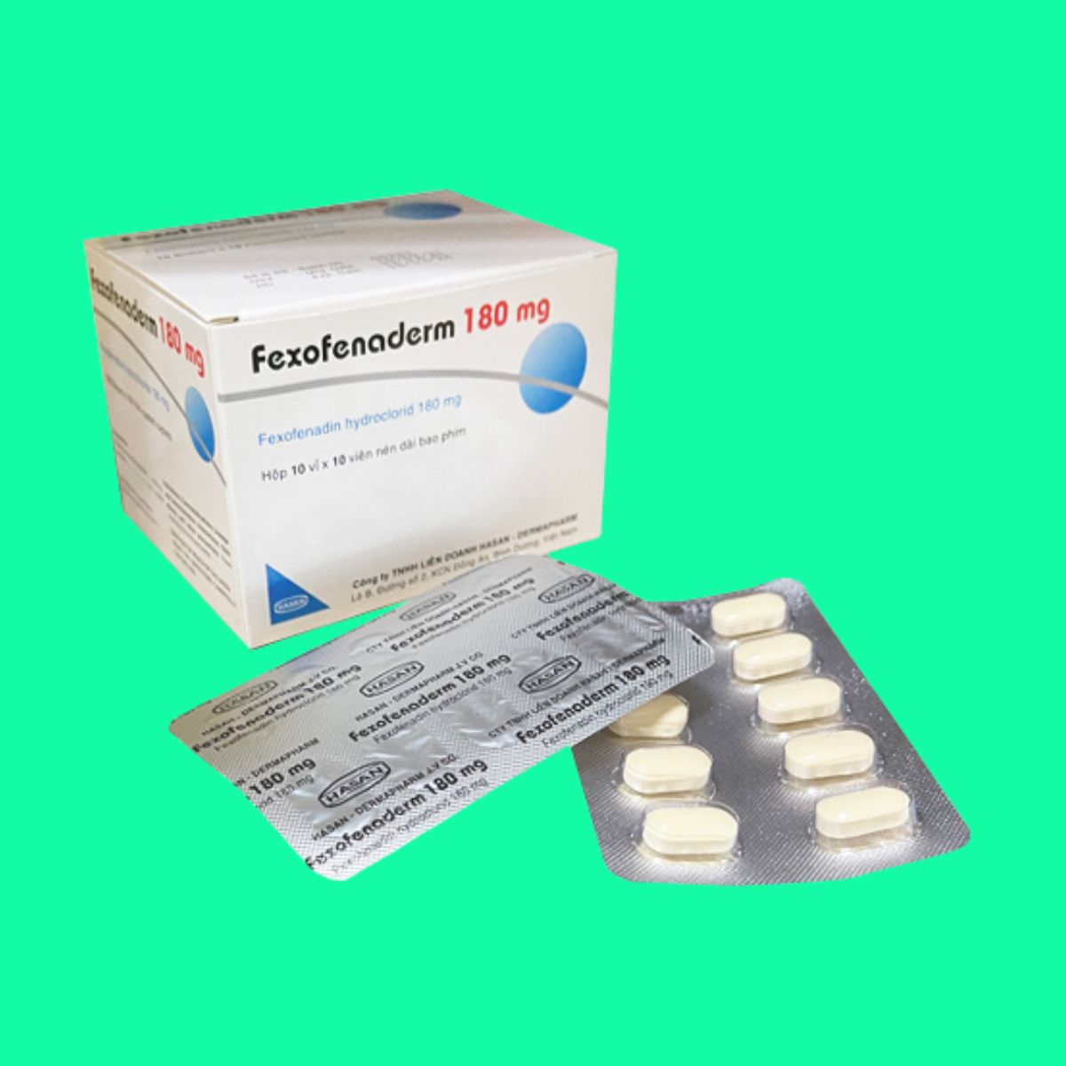Fexofenaderm 180 mg (1) Fexofenaderm 180 mg
