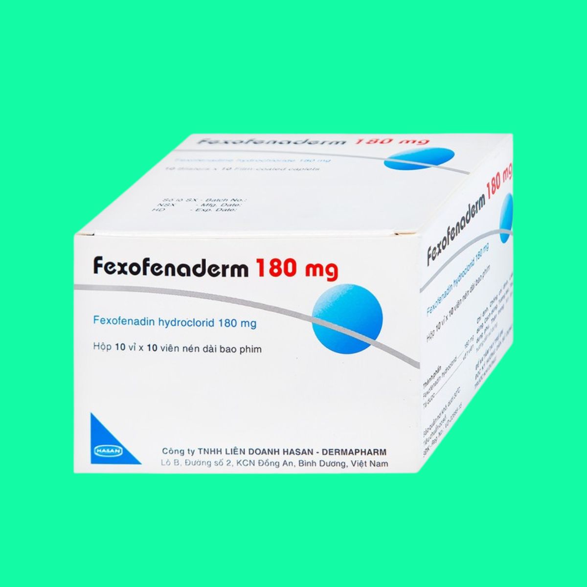 Fexofenaderm 180 mg (4) Fexofenaderm 180 mg