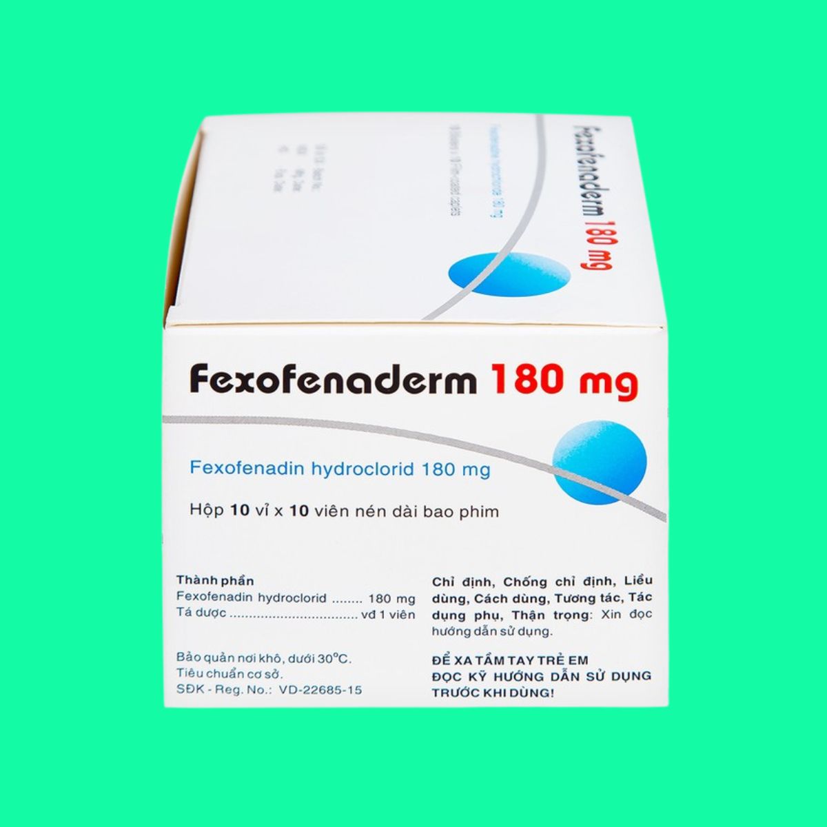 Fexofenaderm 180 mg (5) Fexofenaderm 180 mg