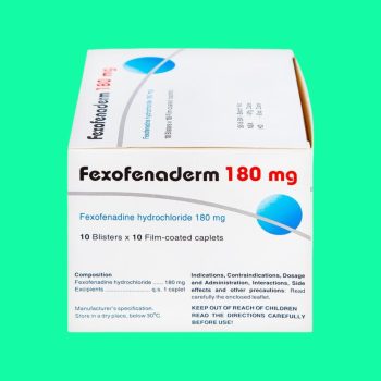 Fexofenaderm 180 mg 6 Fexofenaderm 180 mg