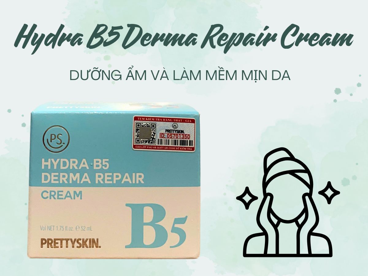 Thuốc Hydra B5 Derma Repair Cream hỗ trợ làm ẩm và mềm mịn da