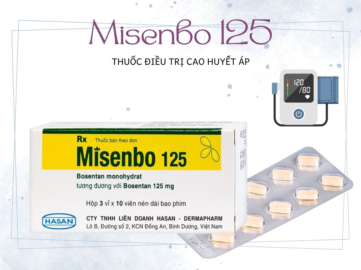 Thuốc Misenbo 125 điều trị tăng huyết áp động mạch phổi