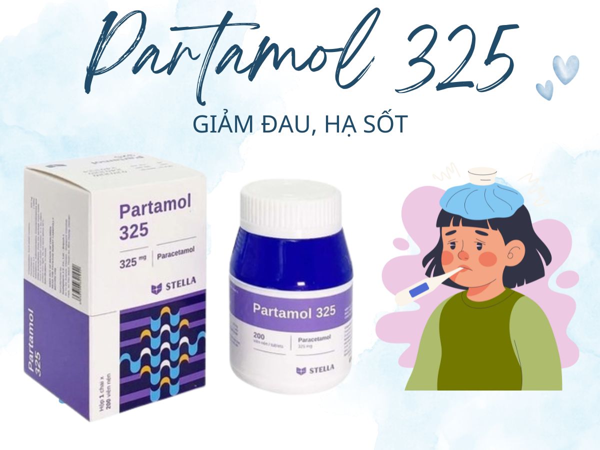 Thuốc Partamol 325 – Điều trị triệu chứng nhức đầu, đau bụng kinh