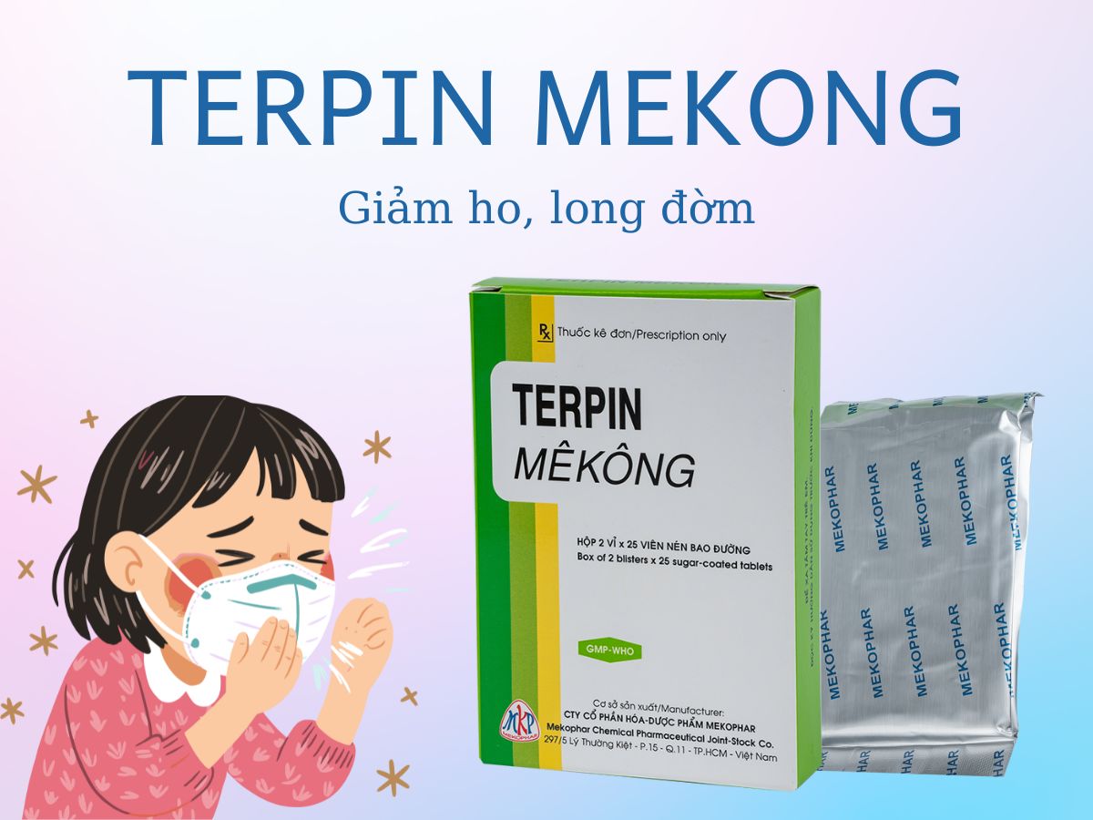 Thuốc Terpin Mekong – Điều trị rối loạn tiết dịch phế quản