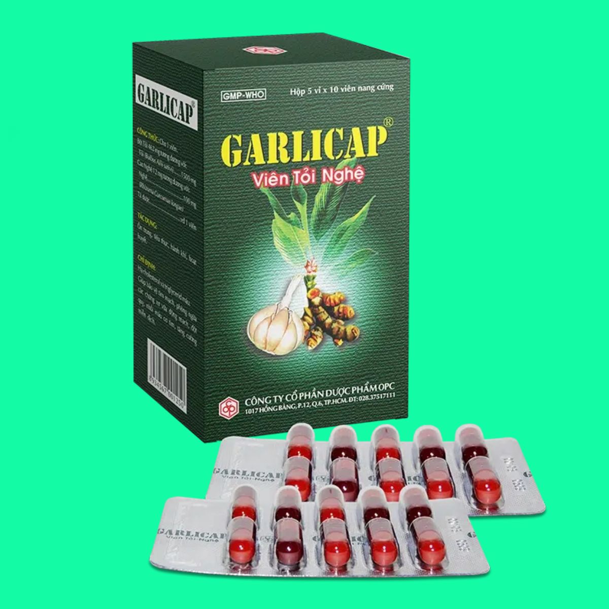 Viên tỏi nghệ Garlicap Viên tỏi nghệ Garlicap