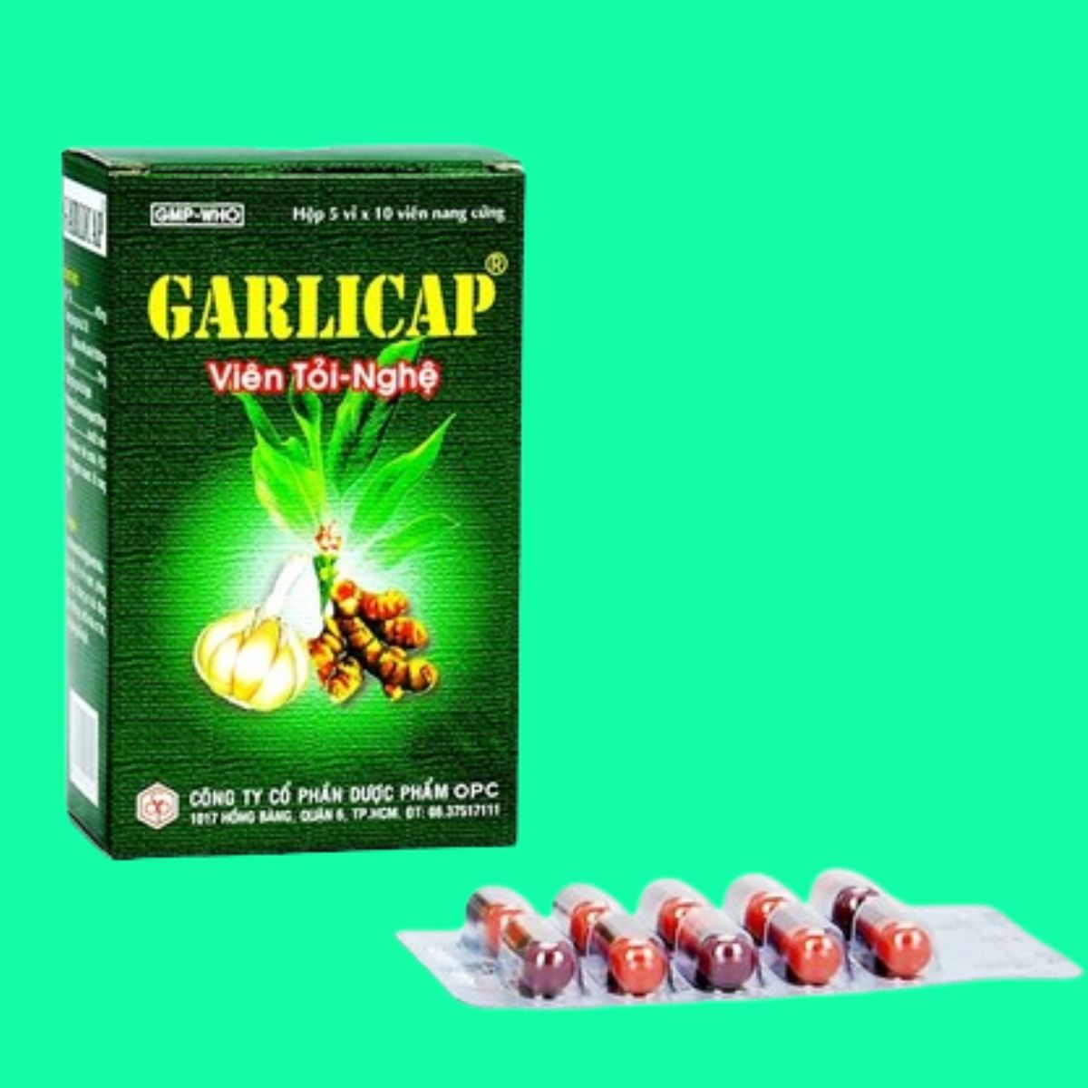 Viên tỏi nghệ Garlicap (2) Viên tỏi nghệ Garlicap