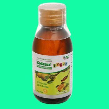 Codatux Syrup 100ml giúp giảm ho, dịu cảm giác đau rát cổ họng