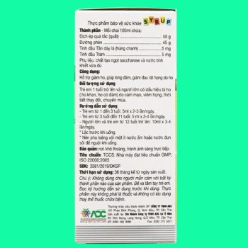 Codatux Syrup 100ml giúp giảm ho, dịu cảm giác đau rát cổ họng