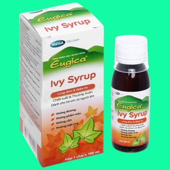 Eugica Ivy Syrup 100ml giúp làm giảm ho, giảm đờm và giảm đau họng