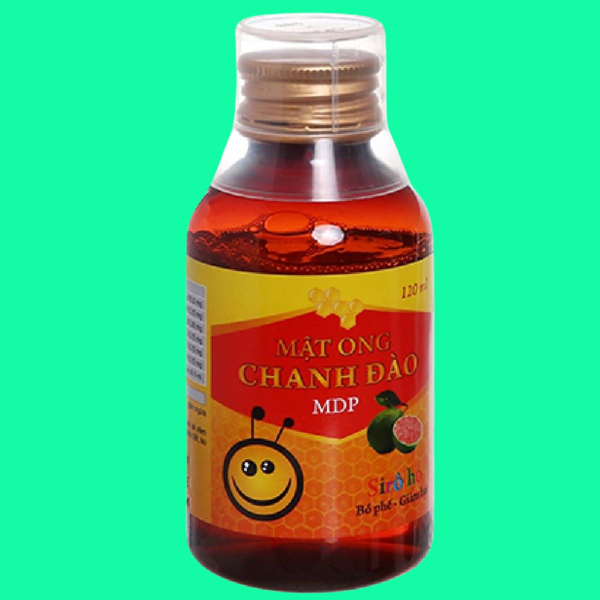 mat-ong-chanh-dao-1 Mật Ong Chanh Đào MDP 120ml giúp bổ phế, giảm ho, làm ấm hệ hô hấp