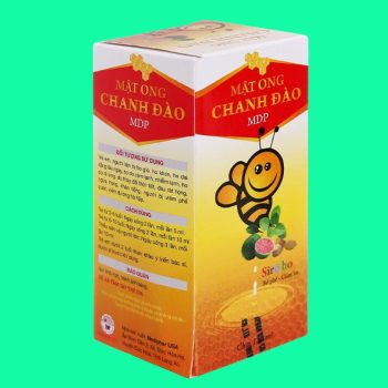 Mật Ong Chanh Đào MDP 120ml giúp bổ phế, giảm ho, làm ấm hệ hô hấp