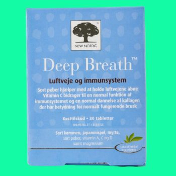 New Nordic Deep Breath 3 New Nordic Deep Breath giúp hỗ trợ giảm triệu chứng viêm xoang, viêm phế quản, hen suyễn