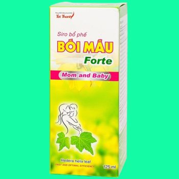Siro bổ phế Bối Mẫu Forte Mom And Baby 125ml giúp bổ phổi, giảm ho