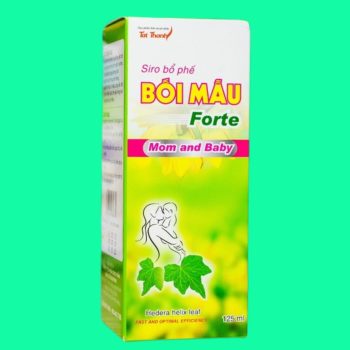 Siro bổ phế Bối Mẫu Forte Mom And Baby 125ml giúp bổ phổi, giảm ho