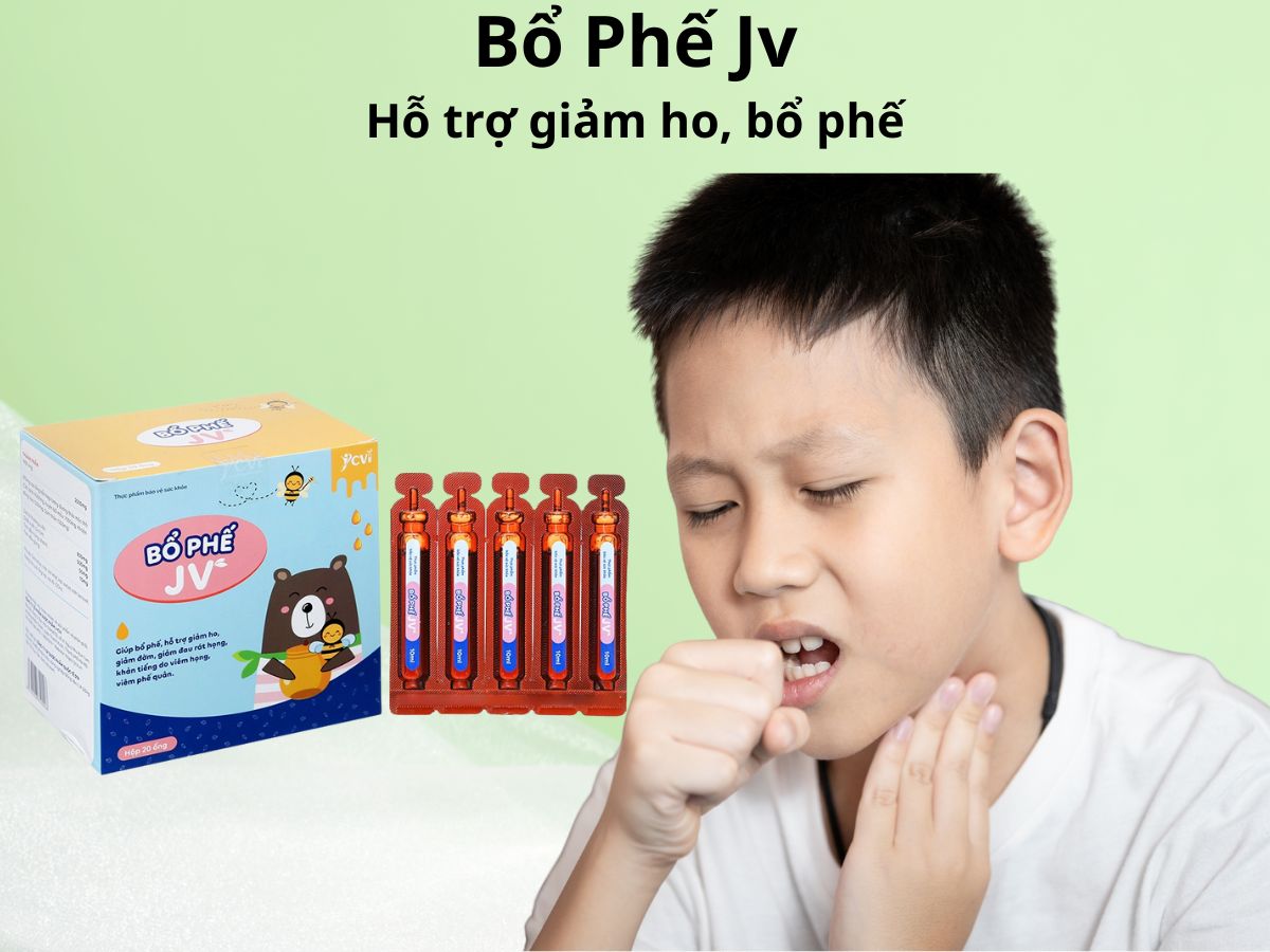 Bổ Phế JV giúp bổ phổi, giảm ho, góp phần làm thông thoáng đường hô hấp