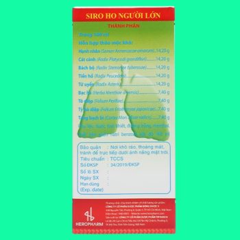 Siro Ho Người Lớn 90ml giúp giảm ho và làm dịu tình trạng đau rát cổ họng