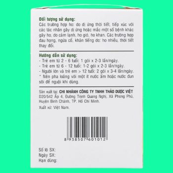 Siro Ho Ong Vàng giúp giảm ho, làm dịu tình trạng đau rát cổ họng