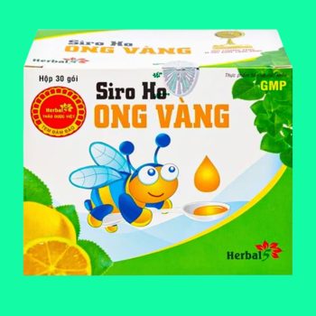 Siro Ho Ong Vàng giúp giảm ho, làm dịu tình trạng đau rát cổ họng