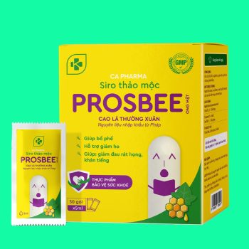 Siro ho thảo dược Prosbee Ong mật giúp giảm ho, giảm cảm giác rát cổ họng