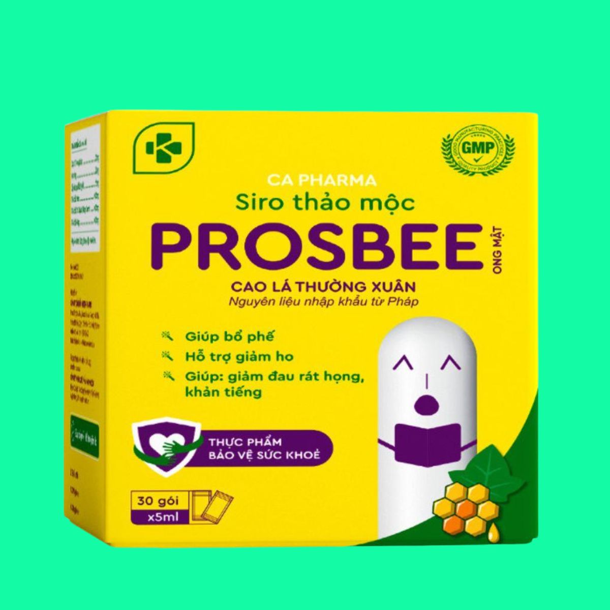 siro-ho-thao-duoc-prosbee-ong-mat-31 Siro ho thảo dược Prosbee Ong mật giúp giảm ho, giảm cảm giác rát cổ họng