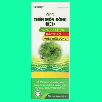 Siro Thiên Môn Đông DC Indico 100ml giúp giảm ho, giảm đau rát cổ họng