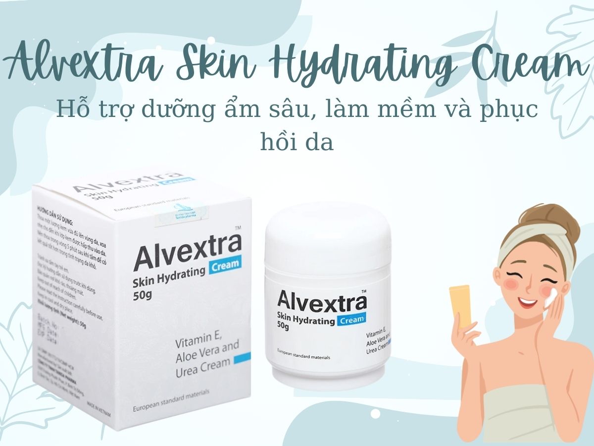 Alvextra Skin Hydrating Cream hỗ trợ dưỡng ẩm và tái tạo da