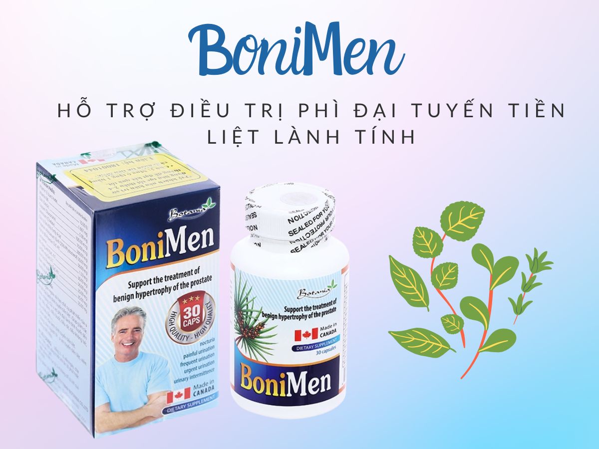 BoniMen hạn chế phát triển u xơ phì đại tiền liệt tuyến