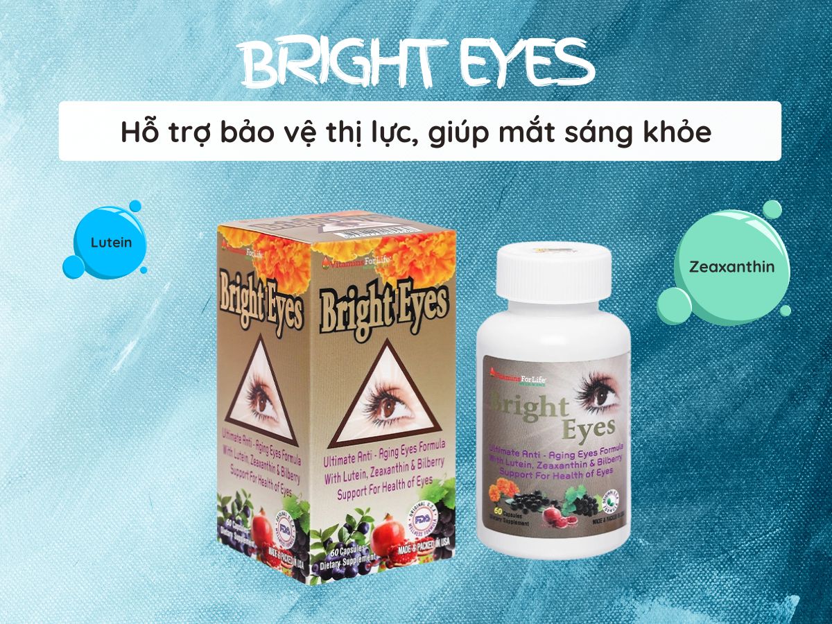 Bright Eyes 9 Bright Eyes cải thiện tình trạng mắt yếu, giảm mỏi mắt, khô mắt