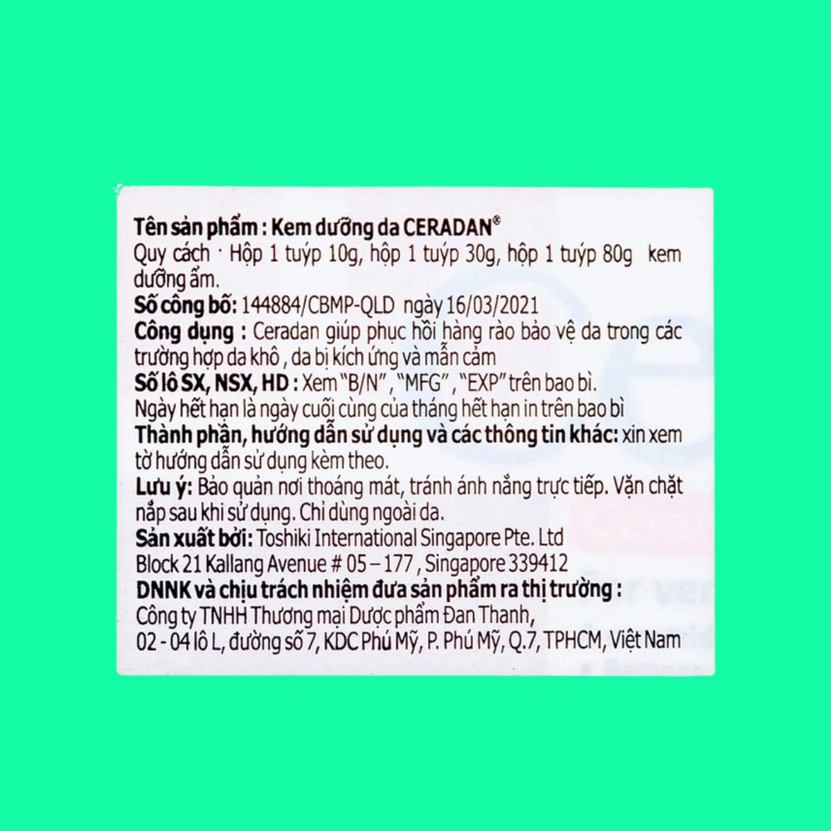 Ceradan Skin Barrier Repair Cream (3) Ceradan Skin Barrier Repair Cream