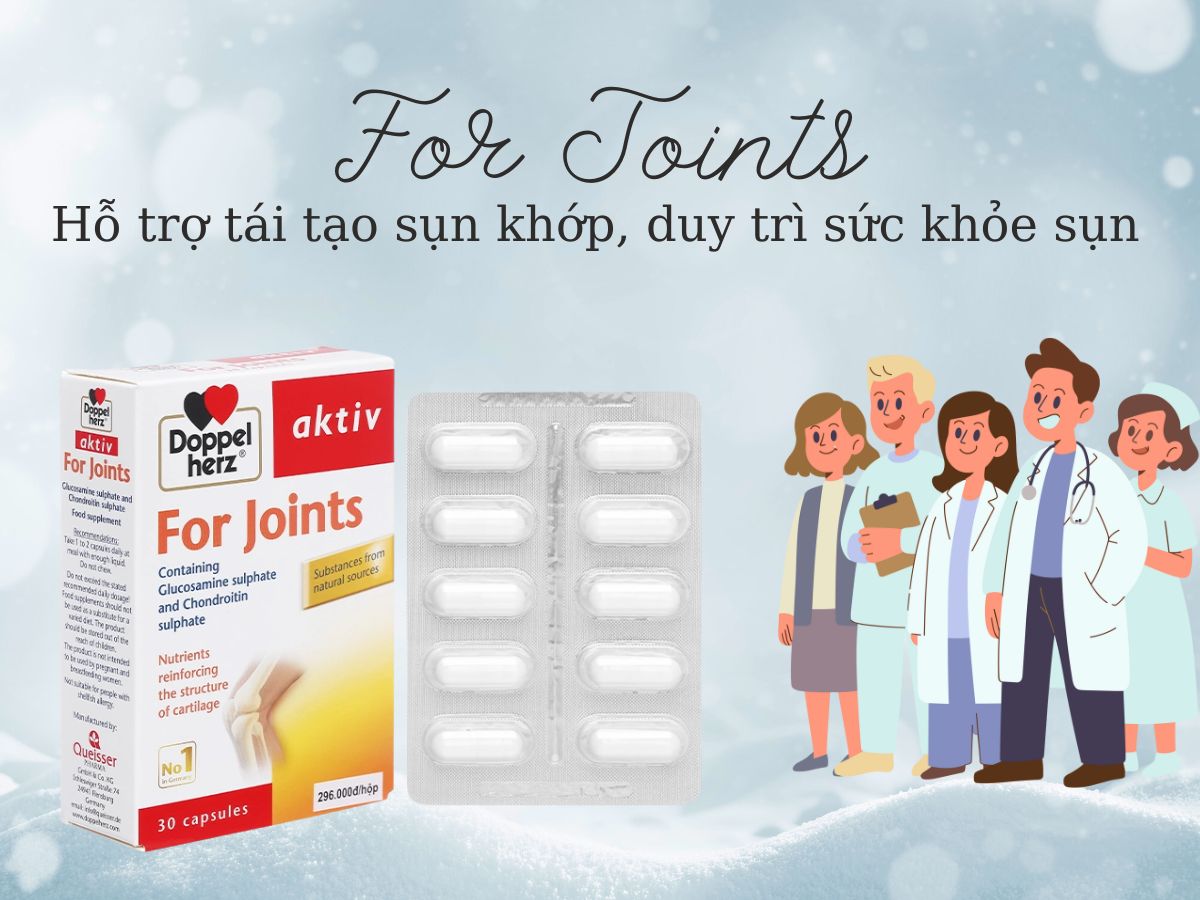 For Joints thúc đẩy tái tạo sụn khớp ở người thoái hóa khớp