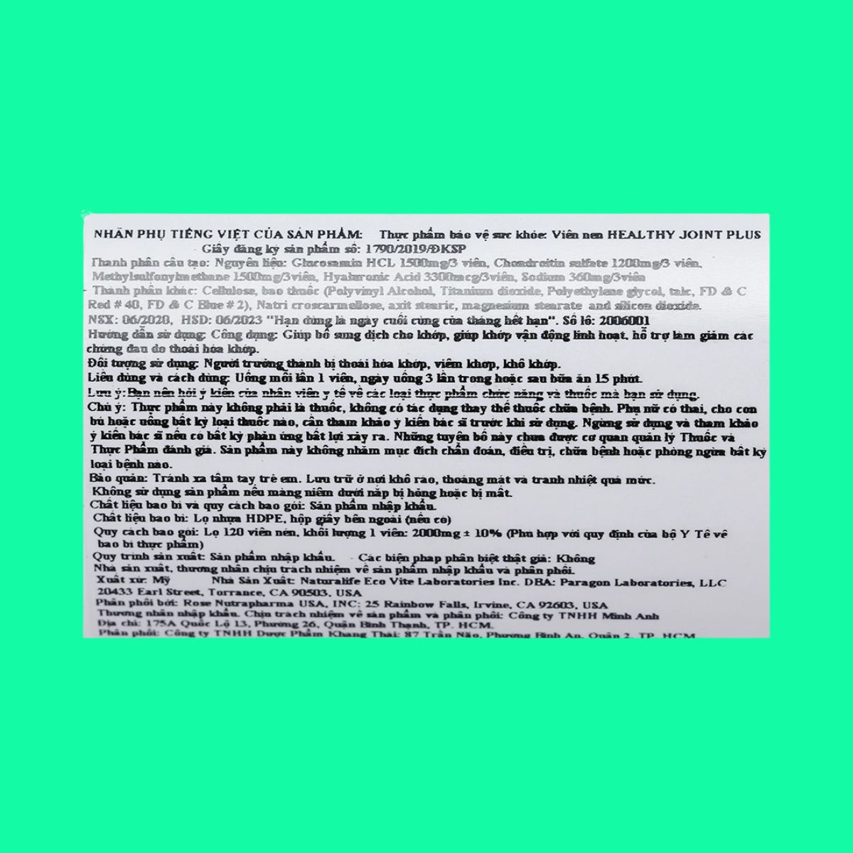 Healthy Joint Plus (6) Healthy Joint Plus