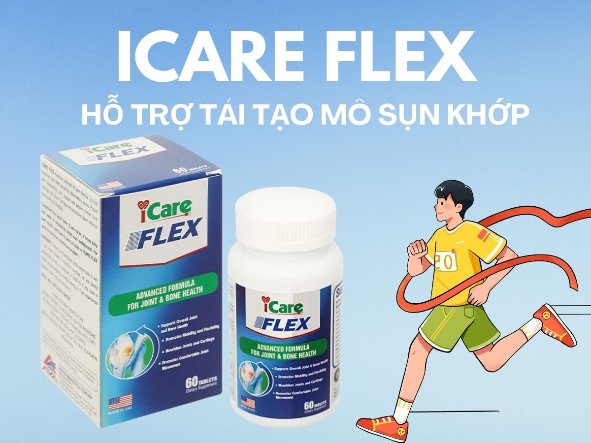 Icare Flex – Hỗ trợ tăng tiết dịch khớp, giảm khô khớp, đau khớp