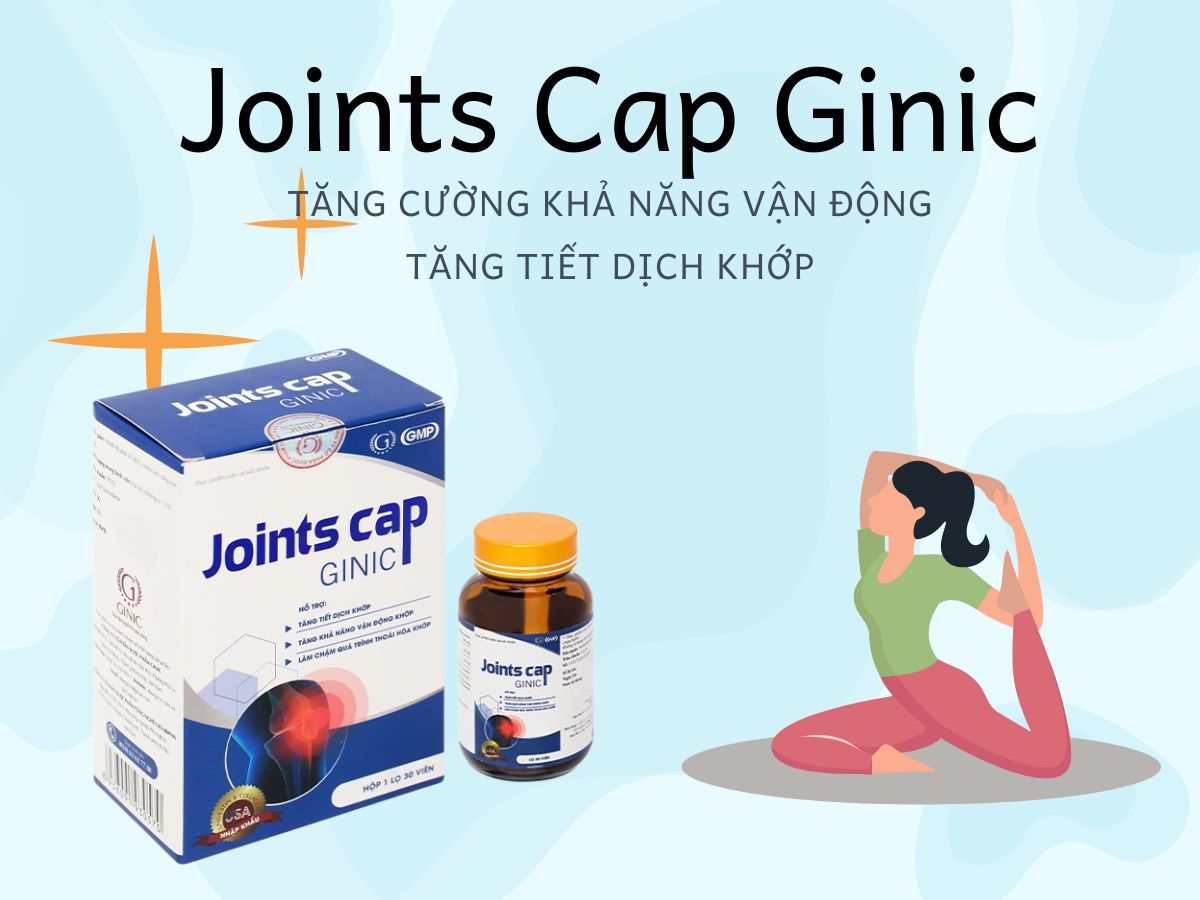 Joints Cap Ginic hỗ trợ làm chậm thoái hóa khớp, giảm khô khớp