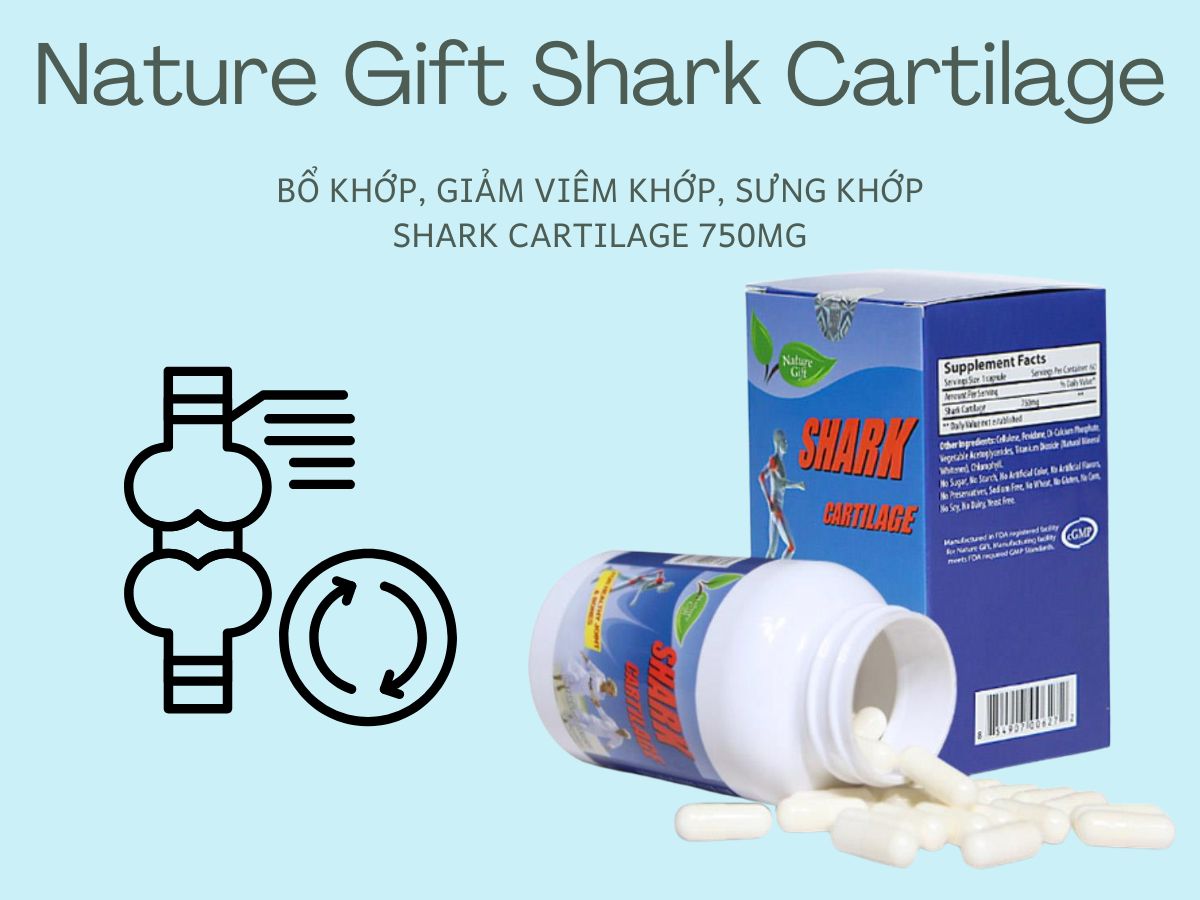 Nature Gift Shark Cartilage – Hỗ trợ giảm đau khớp, cứng khớp