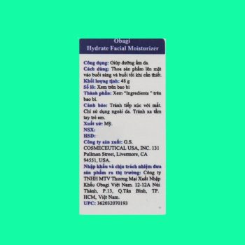 Obagi Hydrate Facial Moisturizer 9 Obagi Hydrate Facial Moisturizer