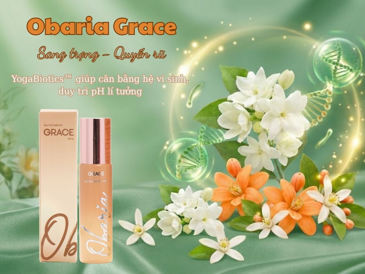 Obaria Grace mang mùi hương sang trọng và quyến rũ