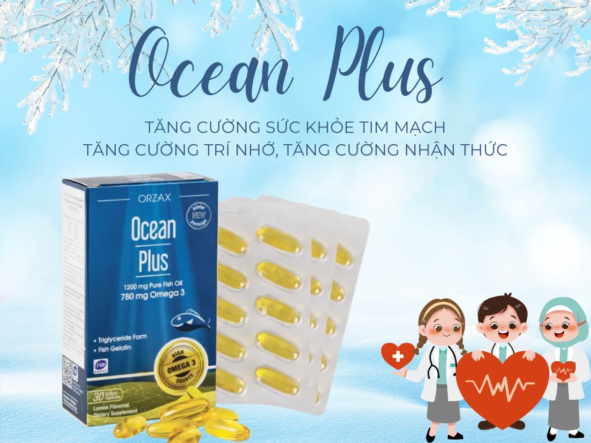 Sản phẩm Ocean Plus cung cấp acid béo tốt cho cơ thể, hỗ trợ bổ mắt